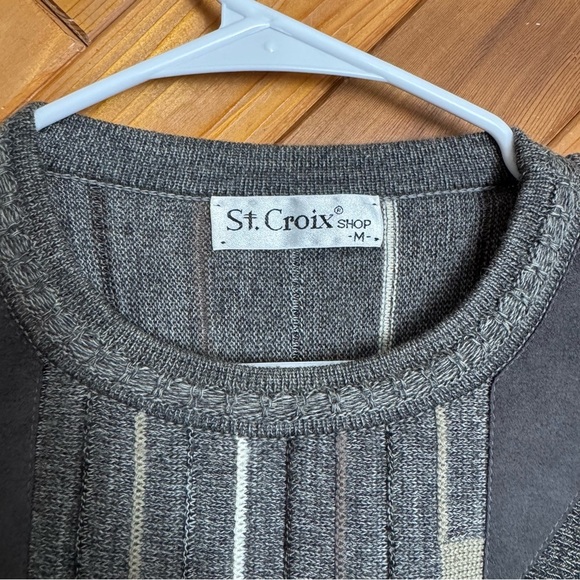 Vintage St. Croix Men's Gray Sweater Size Medium - Picture 2 of 4